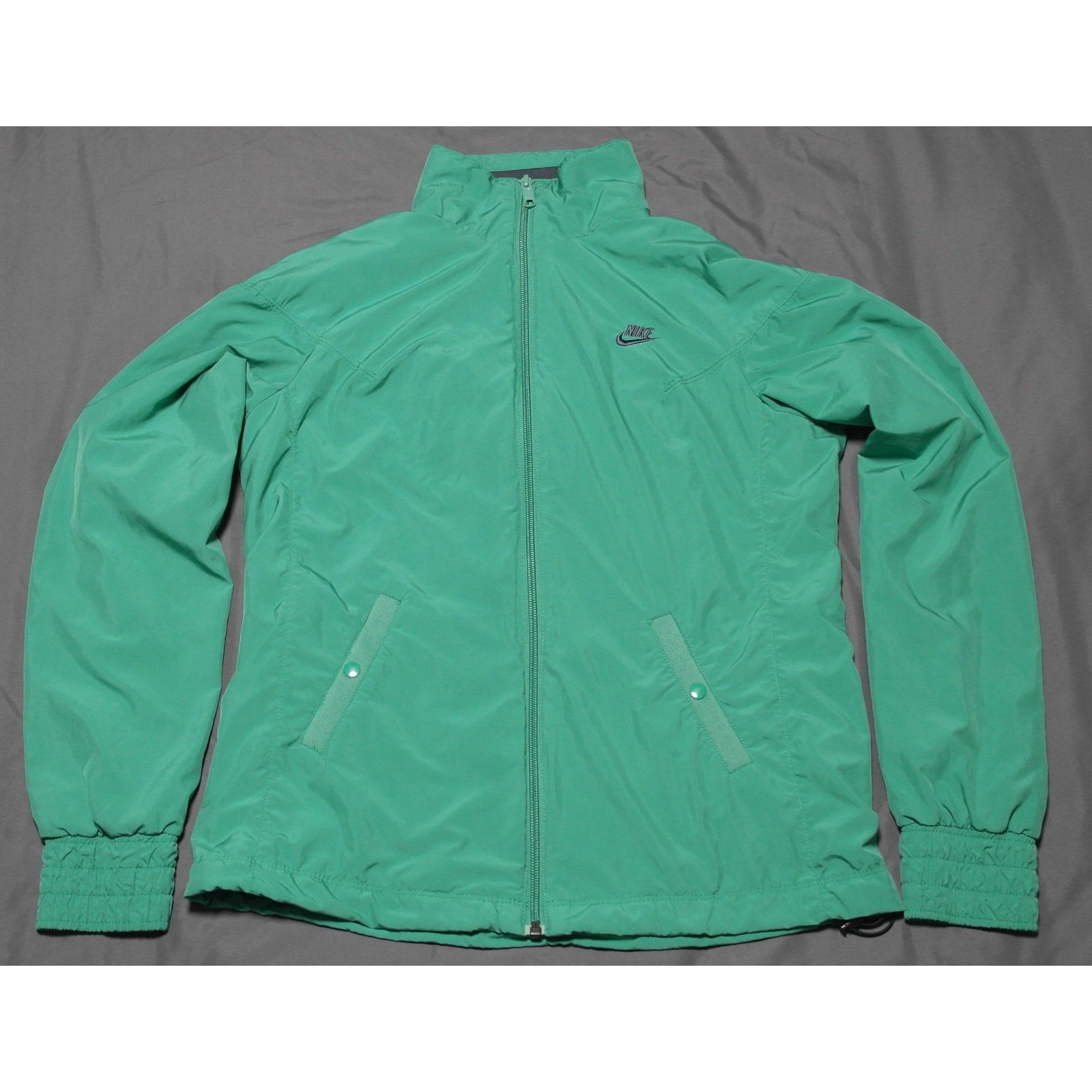 Vintage Nike Sportswear Windbreaker Jacket Womens M Green Y2k 2010s